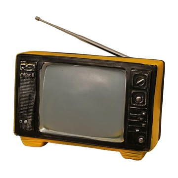 retro realistyczny telewizor retro realistyczny model telewizora Żółty