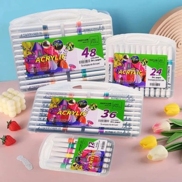 АКРИЛОВЫЕ ТИПЫ, МАРКЕРЫ ДЛЯ ДЕКОРА различных поверхностей, 36 шт маркеров