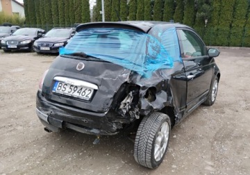 Fiat 500 II Hatchback 3d 1.3 TD 75KM 2007 Fiat 500 2007r, 1.2 Diesel. Uszkodzony prawy przod i tyl. Jezdzi. 1.2, zdjęcie 3
