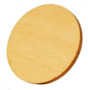 Koło kółeczko drewniane podkładka podstawka 9 cm