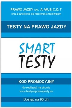 Smart Testy Prawo Jazdy Online, kat. A B C D T Nauka + Egzamin Liwona 2024