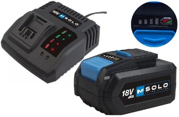 Akumulator Li-Ion Macallister 18 V 5 Ah M SOLO z Ładowarką