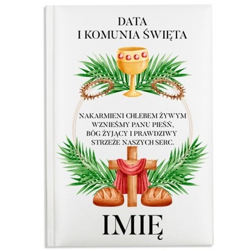 BIBLIA Personalizowana Prezent na I KOMUNIĘ WZORY