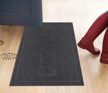 КОВрик ДЛЯ ВХОДА V4 WELCOME, КОВРИК ДЛЯ УЛИЧНОЙ ОБУВИ, 57x37см