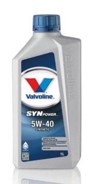 Olej silnikowy VALVOLINE SYNPOWER 5W40 1L SL/SN/CF, A3/