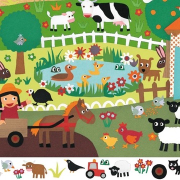 PUZZLE FARMA 35 EL ZWIERZĄTKA WIEJSKIE DJECO
