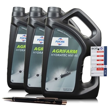 15 LITRÓW FUCHS AGRIFARM HYDRATEC HVI 46 OLEJ HYDRAULICZNY 15L DYSTRYBUTOR