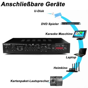 УСИЛИТЕЛЬ HI-FI СТЕРЕО УСИЛИТЕЛЬ BLUETOOTH РАДИО ЦИФРОВОЙ USB УСИЛИТЕЛЬ