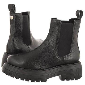 Buty Sztyblety Botki Damskie Ryłko Czarne 2XY98