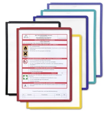 Panele informacyjne A4 do uchwytu 5szt granatowe