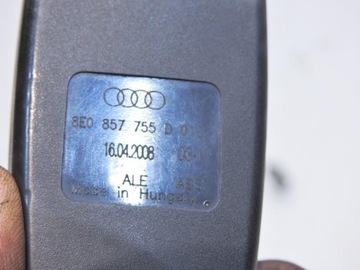 ПРЯЖКА РЕМНЯ БЕЗОПАСНОСТИ ПЕРЕДНЯЯ AUDI A6 C6 8E0857755D