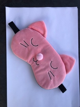 Маска для сна для глазного пузыря, релаксация для сна, котенок, розовый, олдман, плюш