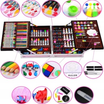 ХУДОЖЕСТВЕННЫЙ НАБОР ДЛЯ РИСОВАНИЯ И РИСОВАНИЯ В ЧЕМОДАНЕ ДЛЯ МАЛЬЧИКА 145в1