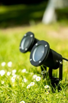 Светильник садовый встраиваемый, рефлектор BUSHIO GU10, черный, МК