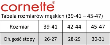 Skarpety świąteczne męskie Premium 3-pak Cornette A47 r. 39-41 czarne