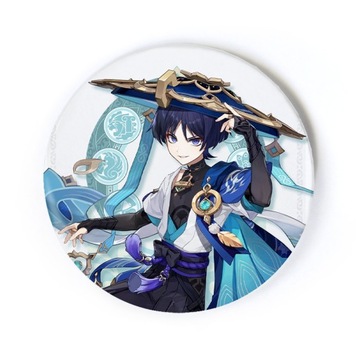 Przypinka anime Genshin Impact Wanderer 58 mm