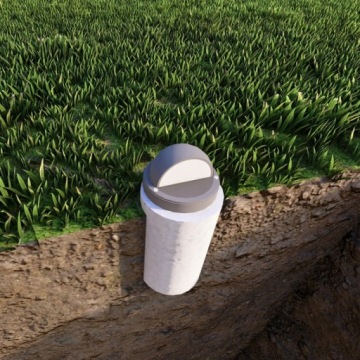 ОСНОВАНИЕ ДЛЯ САДОВОЙ ЛАМПЫ D=10,4 МАЛЕНЬКИЙ ЦИЛИНДР