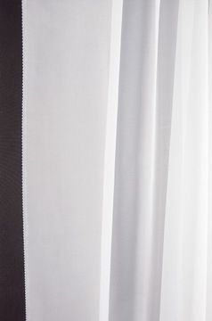 Готовая штора, вуаль декоративная гладкая, на белой ленте, 150х250 см.