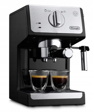 Kolbowy ekspres ciśnieniowy do kawy ze spieniaczem Delonghi ECP33.21.BK (P)