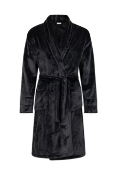 Флисовый халат с вышивкой мужской