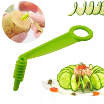 SPIRALA KRAJACZ OBIERAK WARZYW ZIEMNIAKÓW KRĘCONE