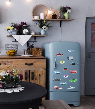 Magnesy na lodówkę dla dzieci zestaw2S AUTA