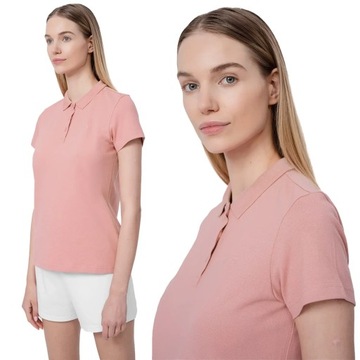 KOSZULKA DAMSKA 4F POLO T-SHIRT POLÓWKA BAWEŁNIANA