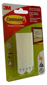 3M COMMAND RZEPY DO WIESZANIA OBRAZÓW 2 DUŻE KOMPLETY 3,6KG _ 17206 2PKCIS