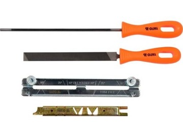Zestaw do ostrzena łańcucha 4.8mm 4szt YT-85042 YATO