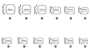 PAZNOKCIE SZTUCZNE TIPSY DO STÓP SAMOPRZYLEPNE 24SZT