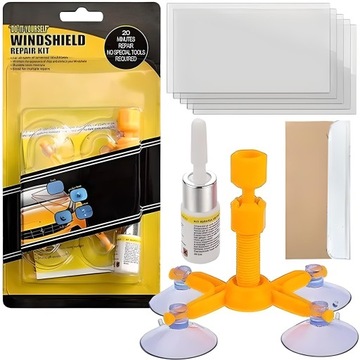ZESTAW NAPRAWCZY DO SZYB SAMOCHODOWYCH PĘKNIĘCIA ODPRYSKI ŻYWICA KLEJ