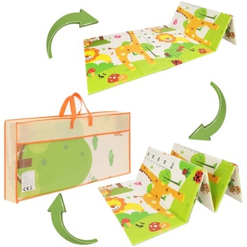 ОБРАЗОВАТЕЛЬНЫЙ КОВрик ДЛЯ МАЛЫШЕЙ, ИНТЕРАКТИВНЫЙ, ДВУСТОРОННИЙ ПЕННЫЙ, 200X180 XPE