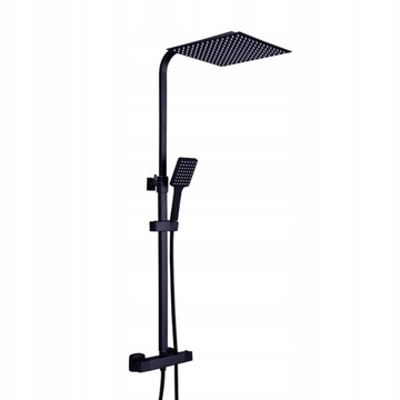 Zestaw prysznicowy czarny 30x120cm