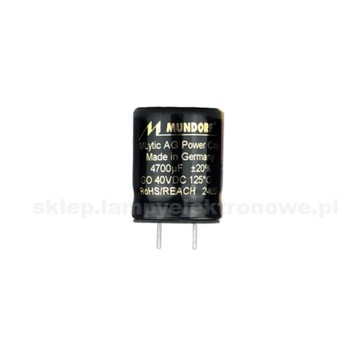 Kondensator elektrolityczny 4700uF / 40V MLytic AG Print Mundorf