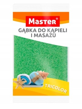 MASTER Gąbka do kąpieli i masażu TRICOLOR S055