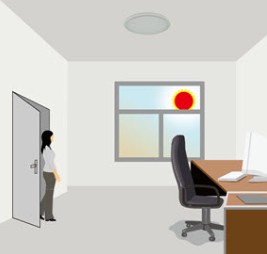 Потолочный датчик движения PIR, светодиодный