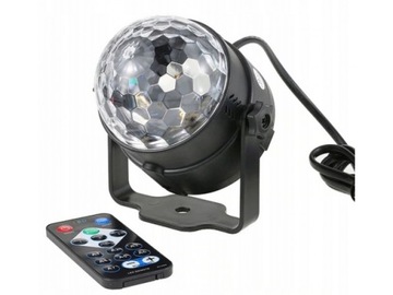 ПРОЕКТОР ДИСКОШАР, СВЕТОДИОДНЫЙ РЕФЛЕКТОР НА СТРОБОСКОПЕ