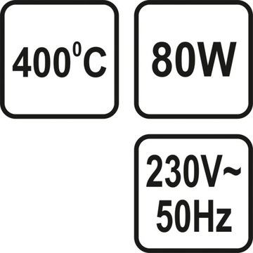 Паяльник сопротивления STHOR 79396, 80 Вт, 400°C, жало 7 мм