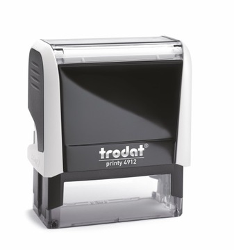 PIECZĄTKA TRODAT PRINTY 4912 BIAŁA + PROJEKT GUMKI