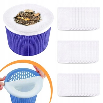 СЕТКА ДЛЯ БАССЕЙНА ФИЛЬТРА НОСКИ ДЛЯ СКИММЕРА ДЛЯ БАССЕЙНА 10 шт премиум