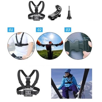 ZESTAW AKCESORIÓW DO KAMER AKCJI 261 W 1 FOR GOPRO10 9 8 7