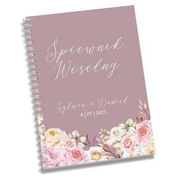 СВАДЕБНЫЙ песенник СВАДЬБА на спирали УЗОРЫ ЦВЕТА