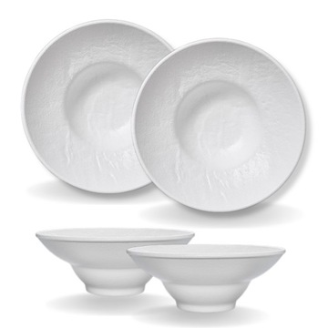 Talerz glęboki do SAŁATKI i PASTY Wilmax matowa porcelana 22,5 cm 1100 ml