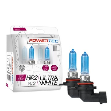 ŻARÓWKI +100% HIR2 UltraWhite BIAŁE ŚWIATŁO _5000K