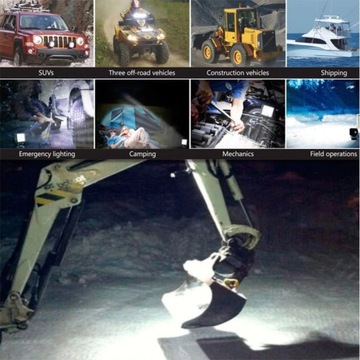 Рабочая лампа 144 Вт с галогенной светодиодной панелью для вилочного погрузчика