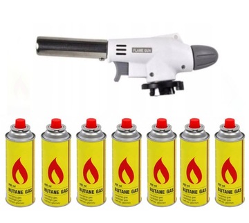 PALNIK GAZOWY LUTLAMPA + 7KARTUSZY 400ML ZESTAW