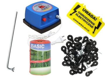 OGRODZENIE ELEKTRYCZNE KOMPLETNE PASTUCH SIECIOWY