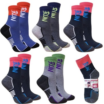 5 x SKARPETY DAMSKIE SKARPETKI SPORTOWE BAWEŁNIANE 35-38