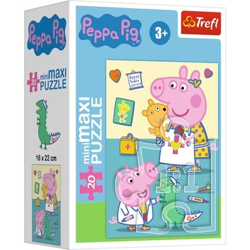 Puzzle 20 el MiniMaxi ŚWINKA PEPPA Trefl 21127