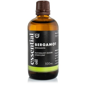 Naturalny 100% olejek eteryczny BERGAMOTA 100ml PREMIUM Aromaterapia